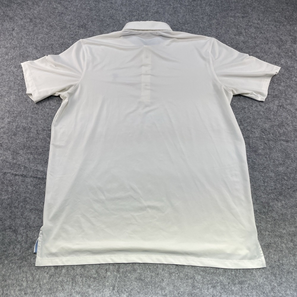 Greyson Men's Large Golf Polo Shirt In White - Picture 8 of 9